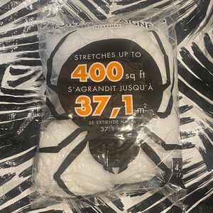 White Spider Web Decor